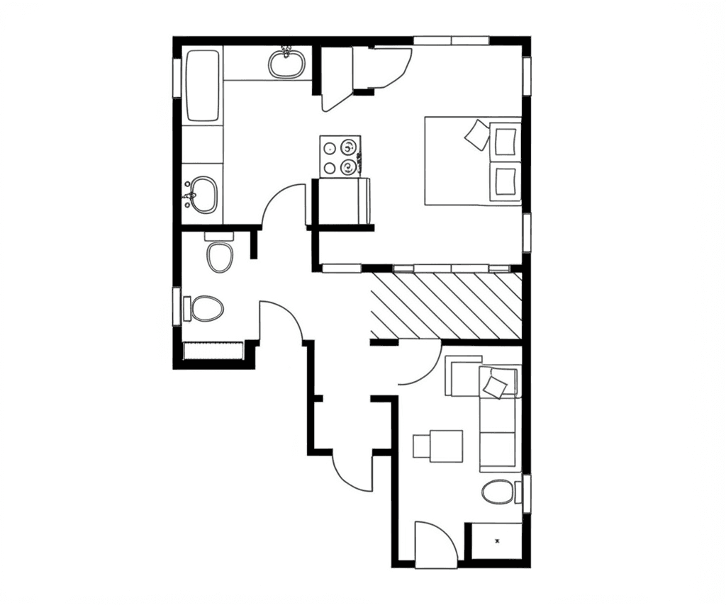 Floor plan for The Studio