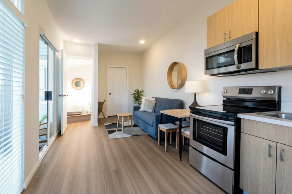 Interior of The Compact One Bedroom